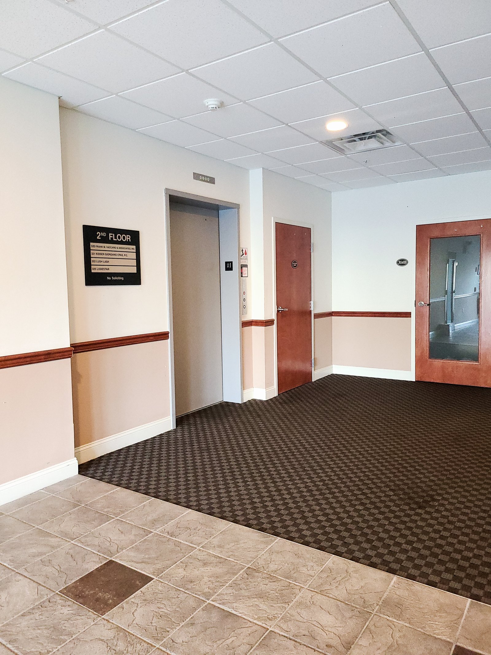 Lobby and elevator area