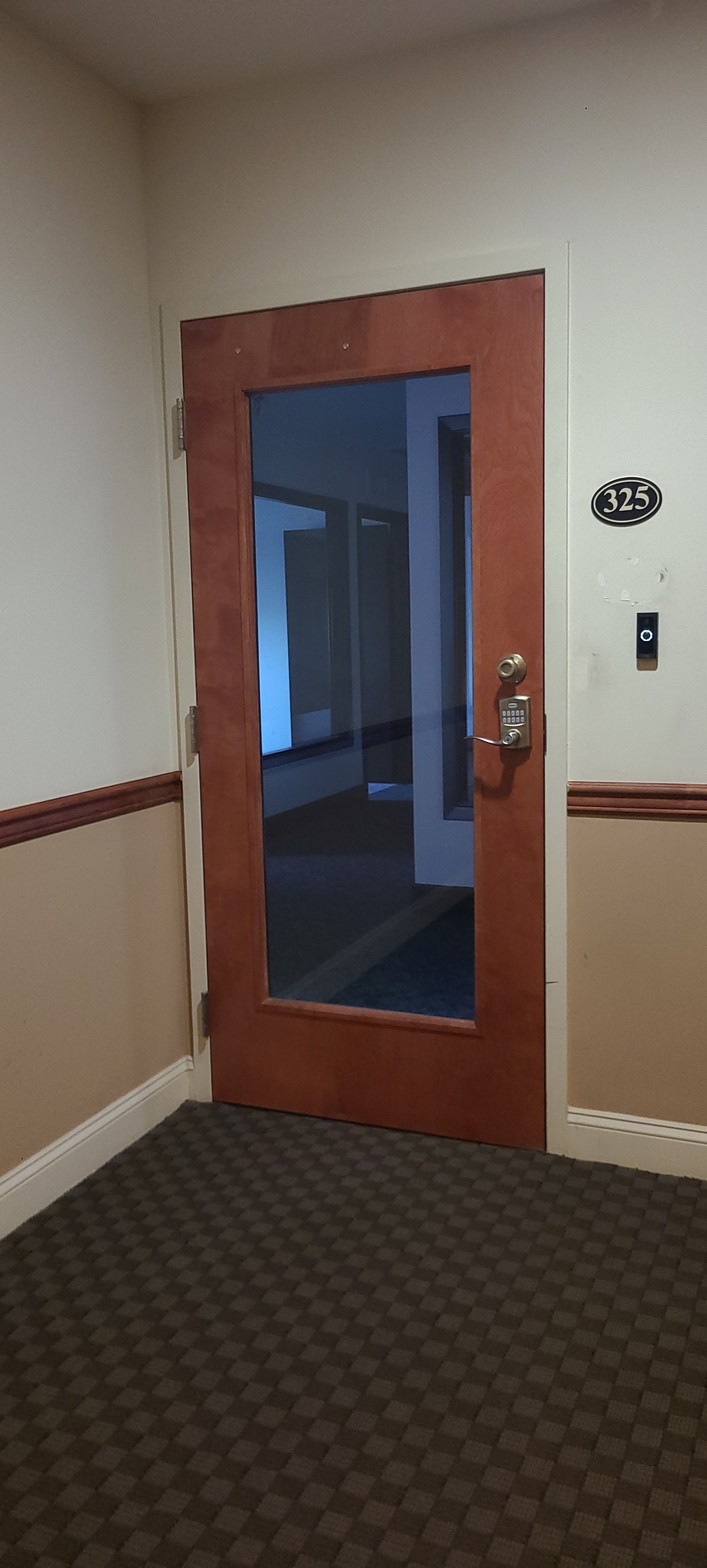 Suite entrance door